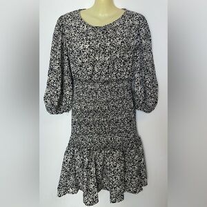 I.Madeline Black and White Mini Dress size L